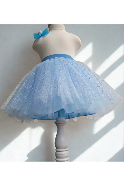 Handmade Kız Çocuk Açık Mavi Tütü Etek