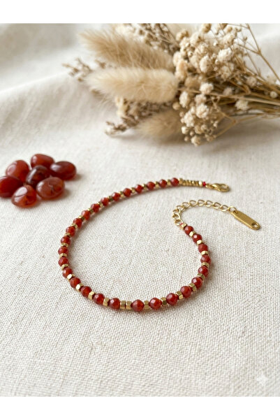 Zihintaşı Atölyesi Jasper Natural Stone Handmade 4mm Bracelet