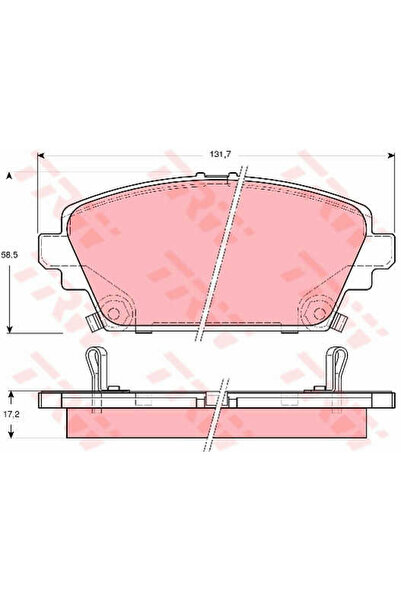 TRW Set plăcuțe de frână, frână cu disc GDB3186
