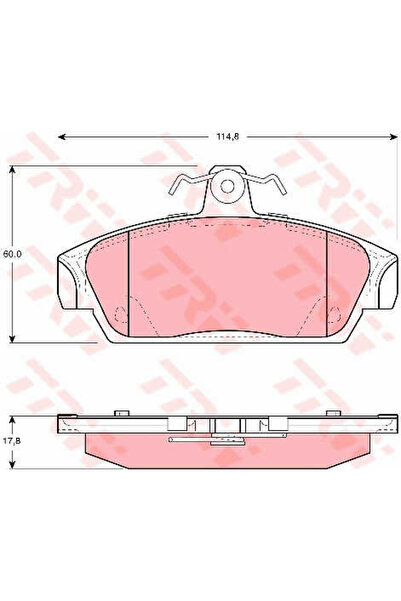 TRW Set Placute Frana,Frana Disc Gdb859 Mg Mg Tf/Mgf Rover 100 / Metro Hatchb...