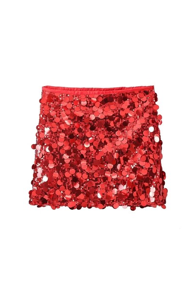 Divanni Atelier Ada Işıltılı Payet Etek