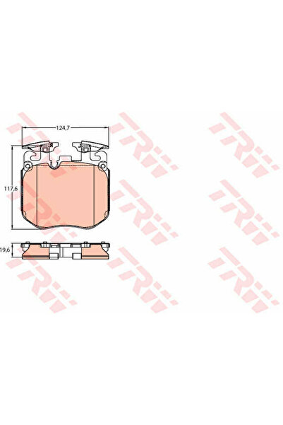 TRW Set plăcuțe de frână, frână cu disc GDB2147