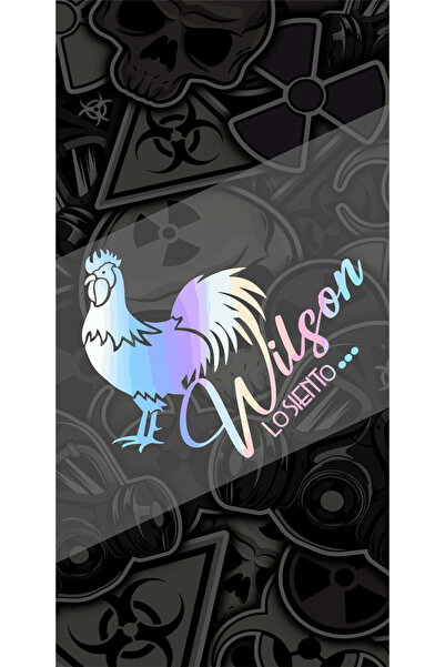 sticker WİLSON LO SİENTO Horoz 15x11CmEtiketçilere Özel Araba-motor-laptop Ho...