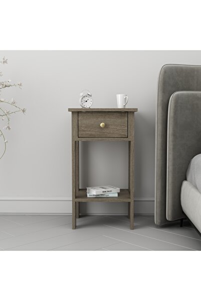 Home Mandosi Tek Çekmeceli Ceviz Komodin