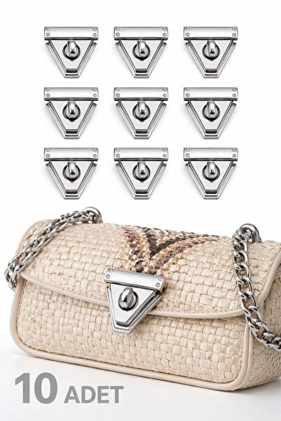 aurellen 10 قطع حقيبة جهاز قفل معدني مكرمية غطاء لآلية القفل لصنع حقيبة <ne9>