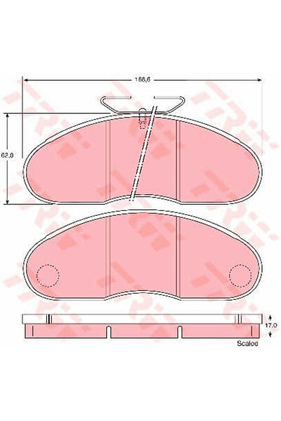 TRW Brake pad set, disc brake GDB948