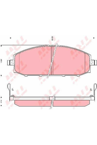 TRW Set plăcuțe de frână, frână cu disc GDB3222