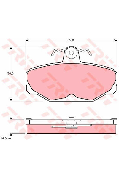 TRW Brake pad set, disc brake GDB472