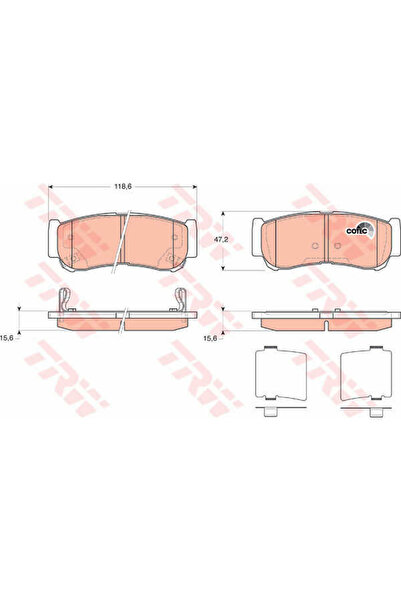 TRW Set plăcuțe de frână, frână cu disc GDB3419