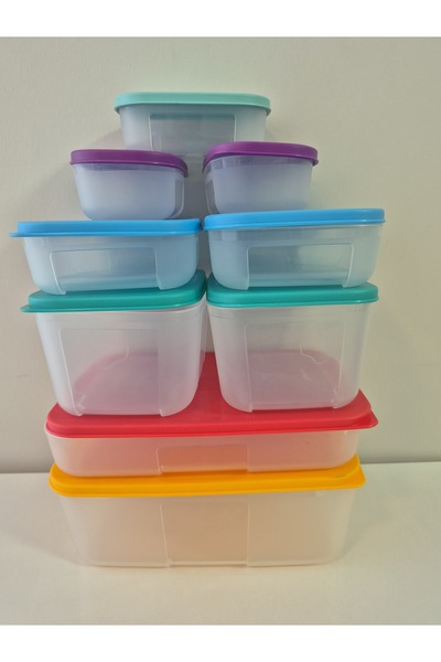 Tupperware Melek set 9'lu saklama kabı