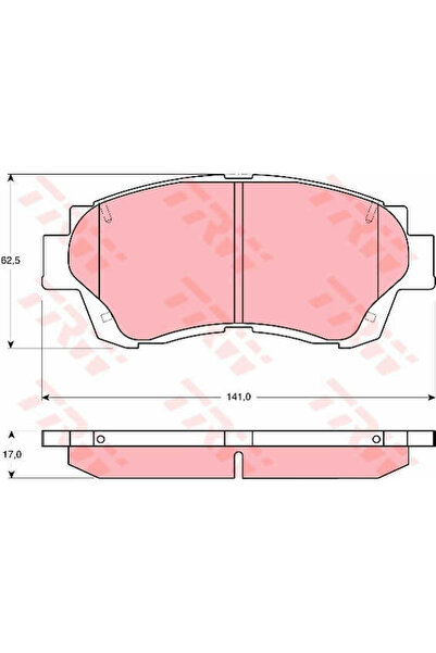 TRW Set plăcuțe de frână, frână pe disc GDB3155