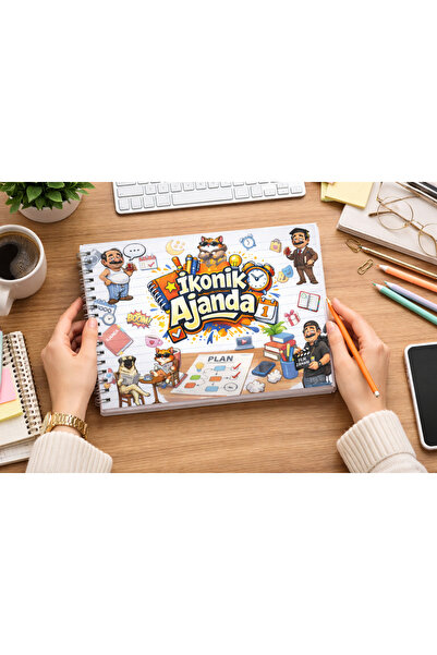 Kapudan Continuous Horizontal Fun Weekly Agenda - A5 Spiral Bound 21X15 Size ...