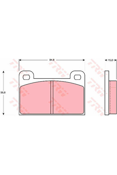 TRW Set of brake pads, disc brake GDB939