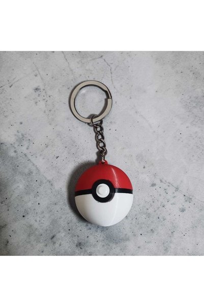 3D Layshop 3-Piece Starter Set: Pokéball (Pokemon Ball) Keychain - 3D Design Bag and Key Accessory