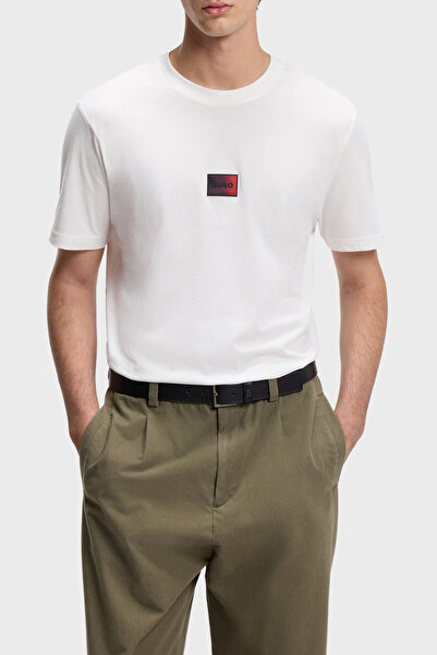 HUGO Logolu % 100 Pamuk Regular Fit Bisiklet Yaka T Shirt Erkek T SHİRT 50553...