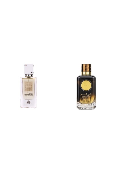 lattafa Set 2 Parfum Unisex: Apa de Parfum Ana Abiyedh White, , Femei - 60ml ...