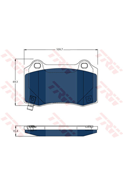 TRW Set plăcuțe de frână, frână cu disc GDB4171BTE