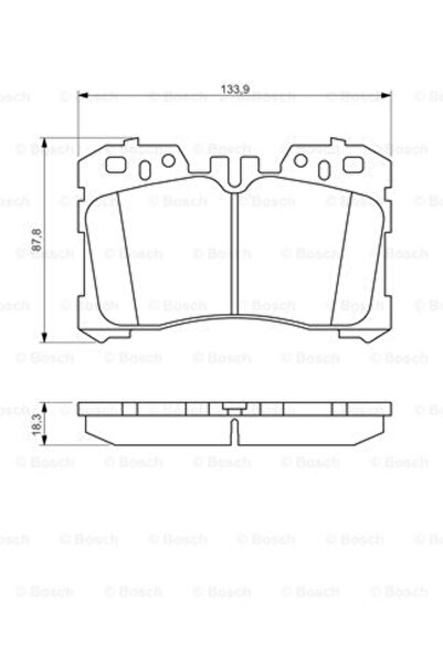 Bosch Σετ τακάκια φρένων, δισκόφρενο 0 986 494 423