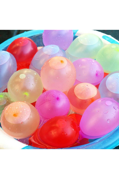 Parti Zamanı Su Balonu 1 Adet Karışık Renk Su Doldurulan Patlatmalık Balon