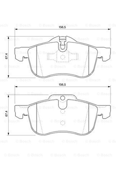 Bosch Σετ τακάκια φρένων, δισκόφρενο 0 986 424 758