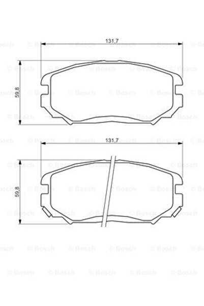 Bosch Set plăcuțe de frână, frână cu disc 0 986 494 374