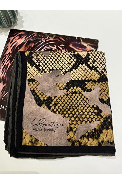 La Boutique Eşarp Güz/Yaz Serinliği Leopar Desenli Eşarp