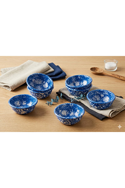 RSI Home Ceramic 6-Piece Snack Plate Presentation Set, Jam Bowl, Sauce Bowl