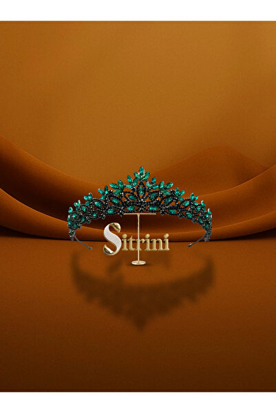 sitrini إكسسوار شعر على شكل تاج للعروس من طراز دارا من هينا ونيشان