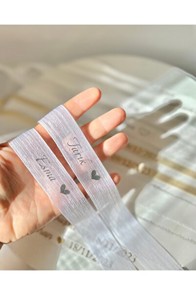 ALYANSHOME 2 cm İsimli Keten Söz Nişan Yüzük Kurdelası