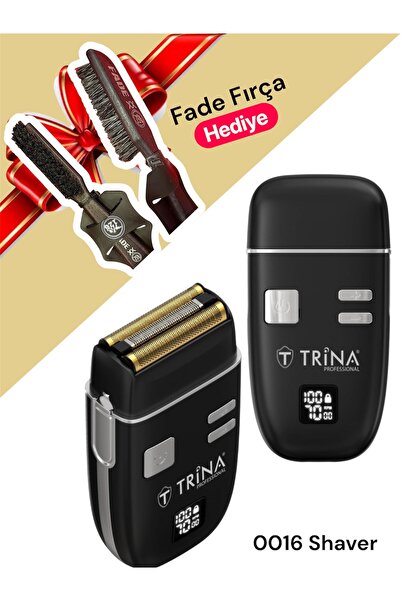 Trina 0016 Bl Profesyonel Sakal Sıfırlama Tıraş Makinası Shaver + KozXX Fade ...