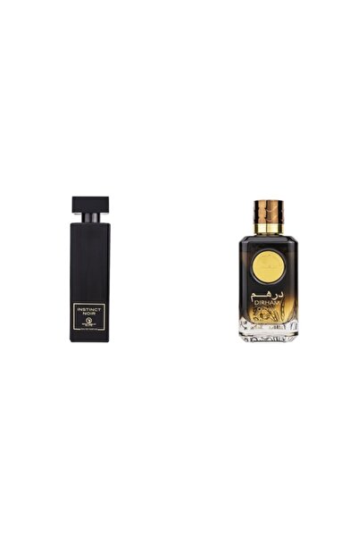 lattafa Set of 2 Unisex Perfumes: Instinct Noir Eau de Parfum, Grandeur Elite...