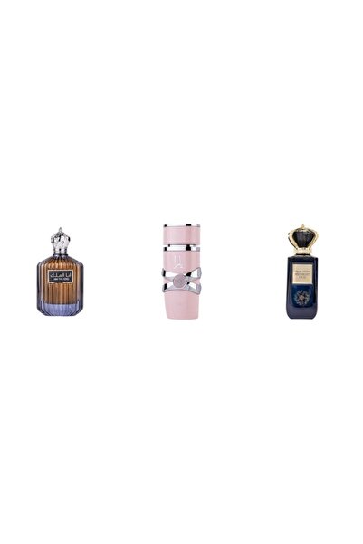 lattafa Set 3 Parfum Unisex: Apa de Parfum I Am the King, Ard Al Zaafaran, Ba...