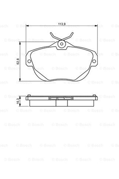 Bosch Set plăcuțe de frână, frână cu disc 0 986 494 243