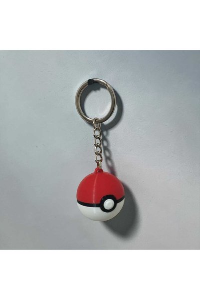 3D Layshop 3-Piece Starter Set: Pokéball (Pokemon Ball) Keychain - 3D Design Bag and Key Accessory