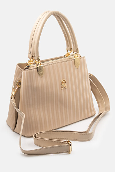 LikeMoon Women's Leather Pleated Bag with Crisscross Straps Handles and Shoul...