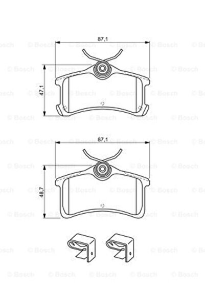 Bosch Set plăcuțe de frână, frână pe disc 0 986 494 274