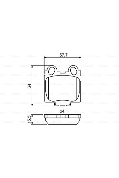 Bosch Set plăcuțe de frână, frână cu disc 0 986 494 231