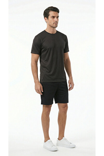 TKT Tricou sport negru pentru bărbați Pro+ Compression, material respirabil, ...