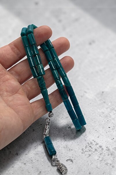 Atolyezone Turkuaz Kesme hediyelik kehribar Tesbih özel kesim Tesbih sıkma
