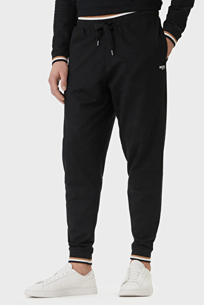 BOSS Logolu Pamuklu Regular Fit Lastikli Paça Jogger Pantolon Erkek PANTOLON ...