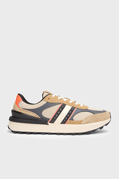 Tommy Jeans Suede Logo Sneakers Shoes Men's Shoes Em0Em01537 Aen