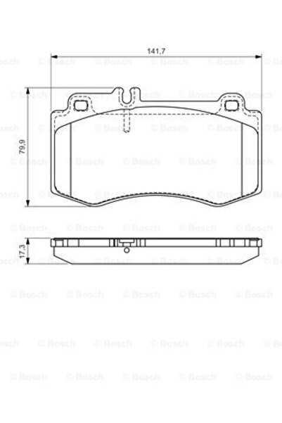 Bosch Σετ τακάκια φρένων, δισκόφρενο 0 986 494 405