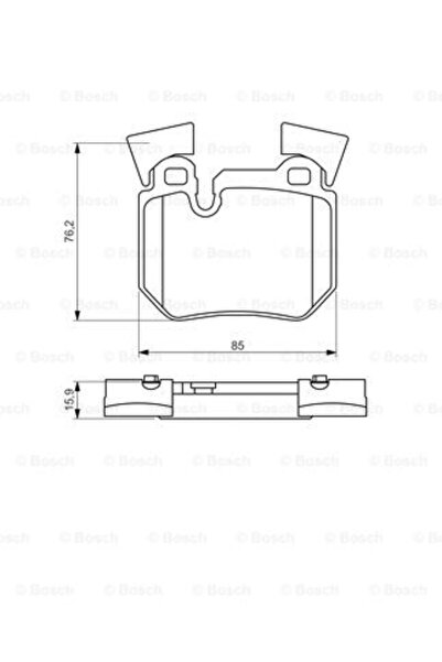Bosch Set plăcuțe de frână, frână cu disc 0 986 494 421