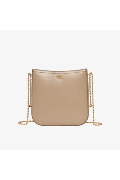 Calvin Klein Saddle With Chain Kadın Kahverengi Çapraz Çanta