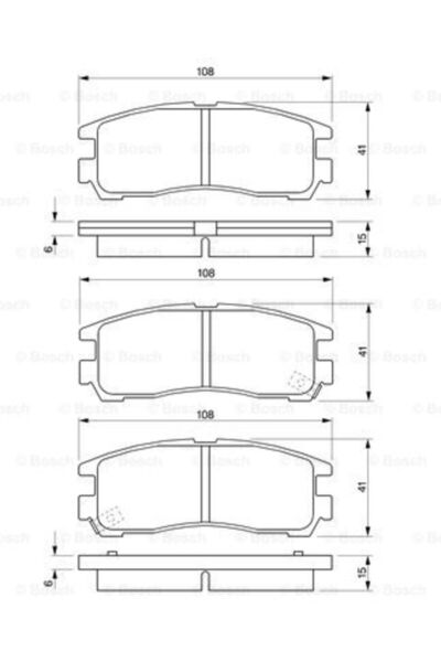 Bosch Σετ τακάκια φρένων, δισκόφρενο 0986424467 Chevrolet Alero/Impala Limous...