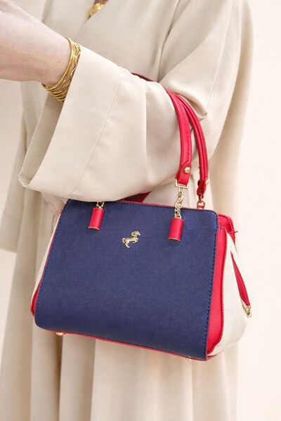 ÇANTAM GELSİN Miami Polo Women's Tommy 4-Compartment Handbag and Shoulder Bag