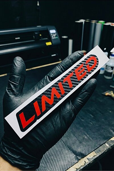 Yalıgraf Reklam Tabela Limited Edition Karbon Kırmızı Tasarım Oto Sticker Mot...