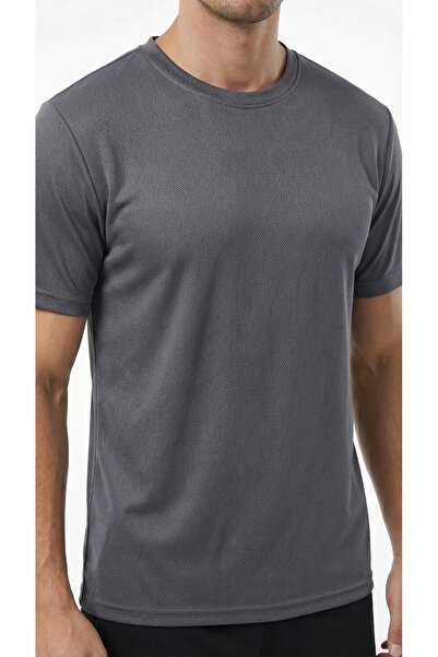 TKT Erkek Füme Sporcu Tişört Pro+ Compression Nefes Alan Ter Tutmaz Kumaş Atl...