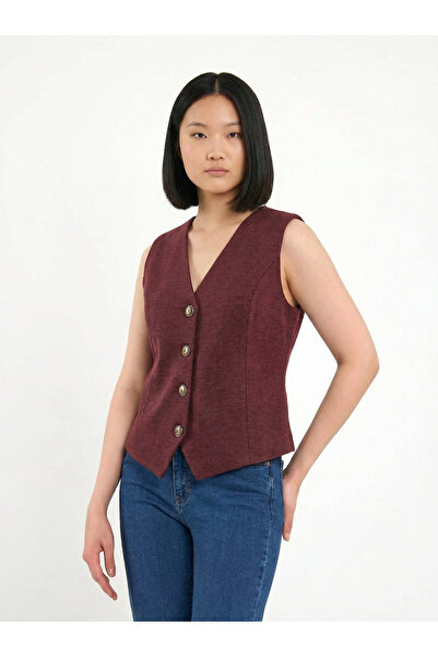 Blue Black Bordo Melton Daily Classic Vest , Regular Fit, Lined , Suit Vest