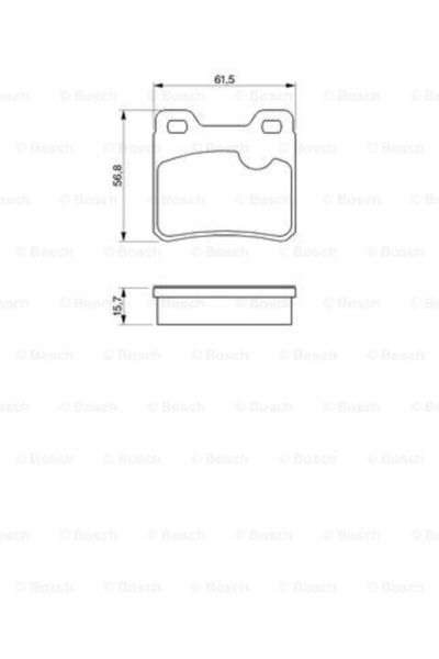 Bosch Brake pad set, disc brake 0 986 460 955